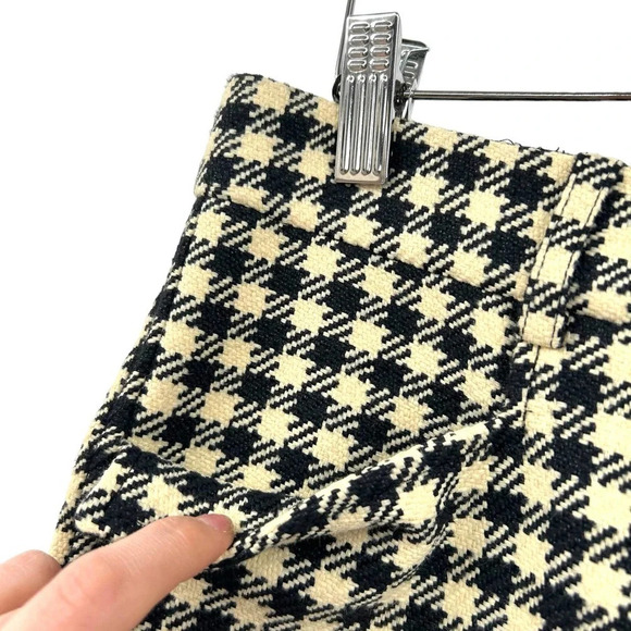 Victoria Beckham Plaid Check Gingham‎ Houndstooth Pants Trousers Size US 10 - Picture 4 of 12